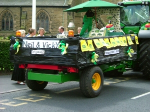 Marshall S/5 Drop-side Trailer Used as the Wedding Transportation